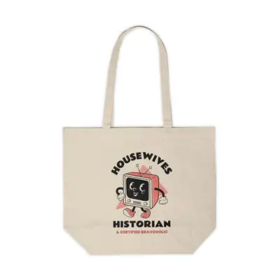 The Perfect Tote: Housewives Historian Canvas Shopping Tote