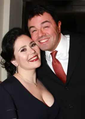 The Duo Pose Backstage at a Benefit For the Writers Guild East Strike Fund in January 2008