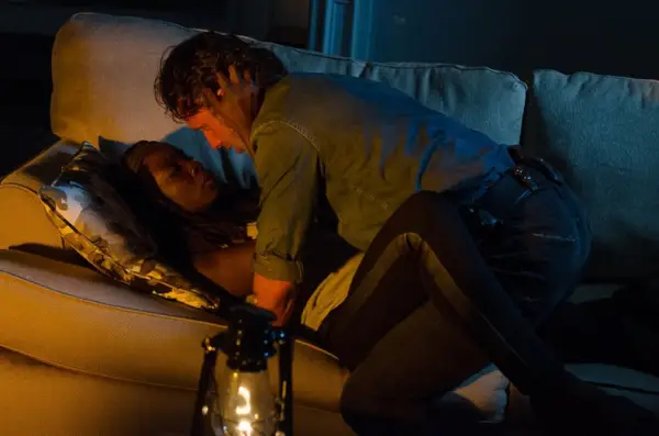 When He Gives Jessie a Peck on the Cheek as a Thank You For Cutting Off His Heinous Mountain-Man Hair