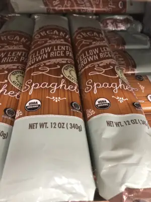 Organic Yellow Lentil Brown Rice Spaghetti