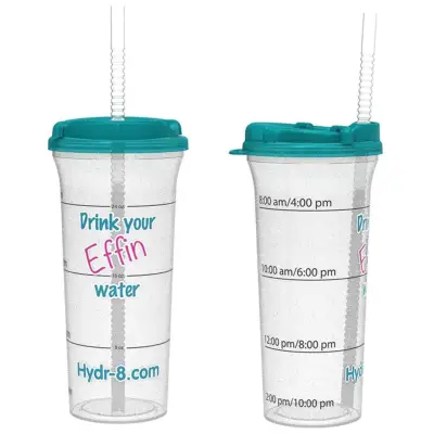 Retro Water Bottle With Measurements