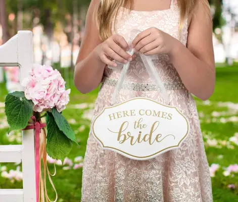 Flower Girl Basket Alternatives: A Sweet Sign