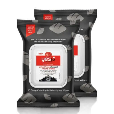 Yes to Tomatoes Clear Skin Detoxifying Charcoal Facial Wipes