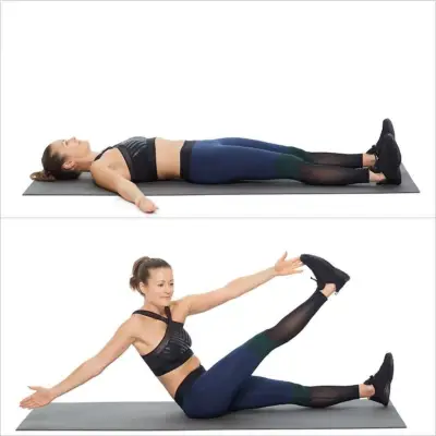 Easy Ab Exercise: T-Cross Sit-Up