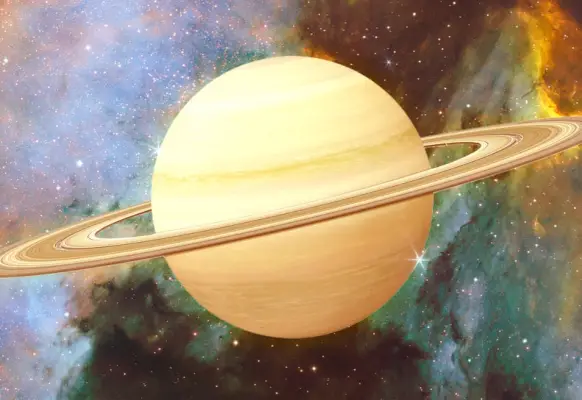 Designed Image of Saturn the Planet on Background